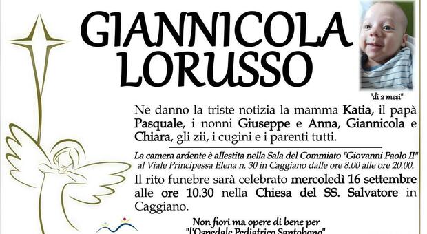 Lutto cittadino a Caggiano per la morte di un bimbo di due mesi, il sindaco: &laquo;Increduli e senza parole&raquo;