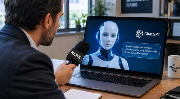 ChatGpt risponde al Corriere: «Se mi utilizzate male ridurrete la quantità d’intelligenza umana». Foto realizzata con l'Ai
