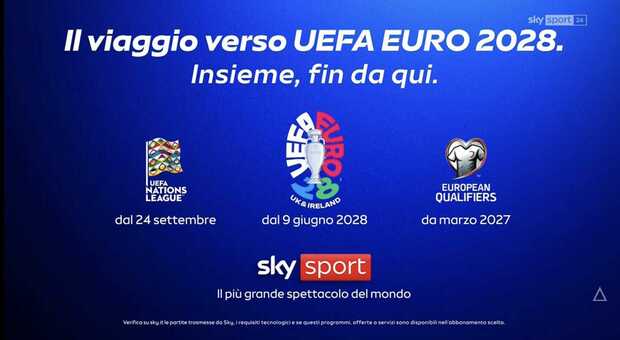 Dalle notti di coppa a Uefa Euro 2028 Sky raddoppia con le nazionali: le stelle del calcio giocano sempre su Sky Sport