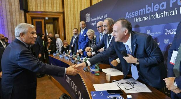  Orsini all'assemblea degli industriali di Napoli: «Mezzogiorno va meglio dell'altra parte d'Italia» 