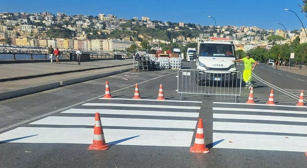  Napoli, riapre il Lungomare: ripristinata in anticipo la circolazione in via Caracciolo e viale Anton Dohrn 