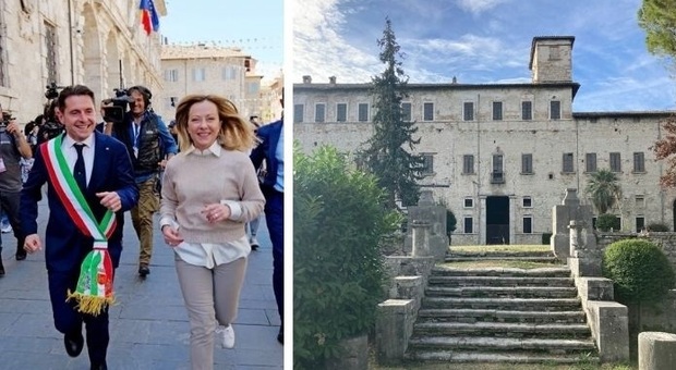 La premier Giorgia Meloni gioved&igrave; ad Ascoli per l'inaugurazione di Palazzo Saladini Pilastri restaurato