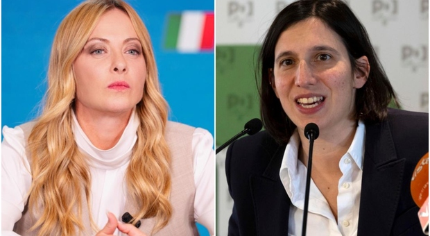 Giorgia Meloni ed Elly Schlein Giorgia Meloni ed Elly Schlein