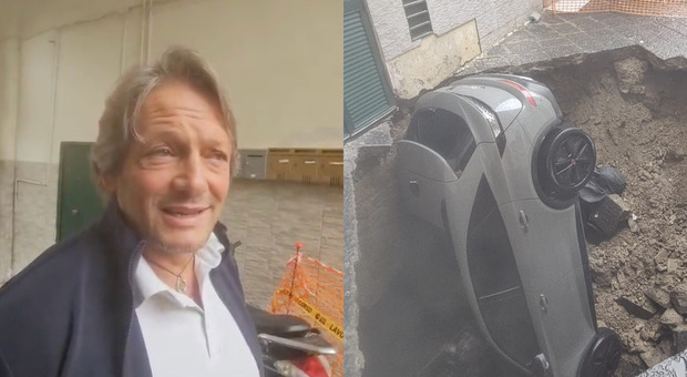 Maltempo a Napoli, uomo inghiottito con la sua auto in una voragine a Materdei: &laquo;&Egrave; stato scioccante&raquo;