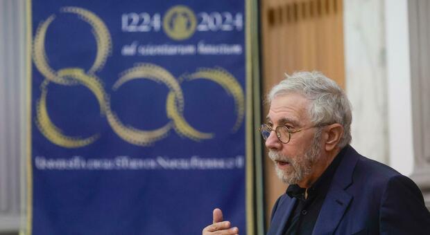  La lectio magistralis del Premio Nobel Paul Krugman agli studenti della Federico II: «L'Europa è molto più forte di quanto si creda» 