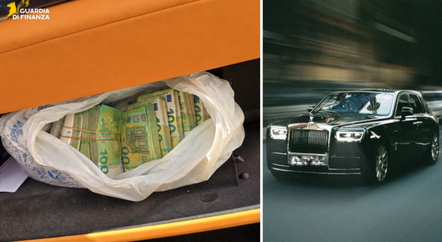 Dalla Romania all'Italia in Rolls Royce con oltre 100mila euro in contanti non dichiarati: la Guardia di finanza sequestra 60mila euro
