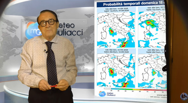 Meteo, Giuliacci: &laquo;Ciclone atlantico in arrivo, porter&agrave; temporali gi&agrave; oggi. E domani crollo temperature fino a 5 gradi&raquo;