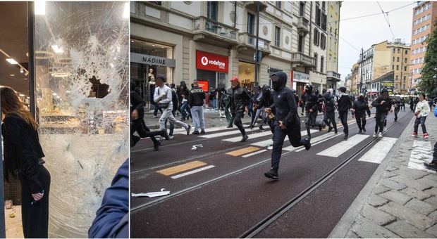 Guerriglia Milano, piccoli gruppi e mini-blitz per devastare tutto: la strategia e la fuga dei ragazzi (anche minorenni) vestiti di nero
