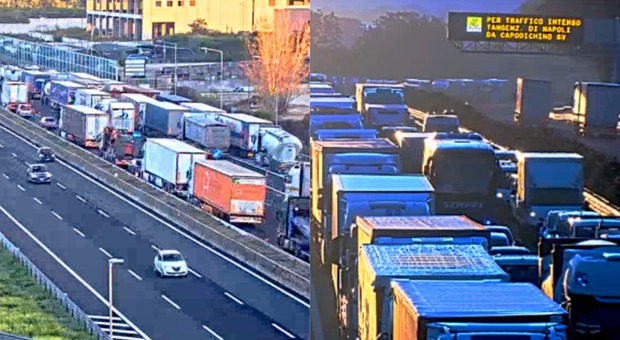 &ldquo;Protesta degli autotrasportatori&rdquo;, autostrada bloccata a Caserta Sud e Caianello: disagi anche a Napoli