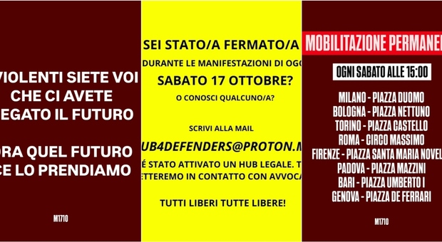 Scontri Milano, nasce la pagina Instagram "Movimento 17 ottobre": &laquo;Mobilitazione permanente ogni sabato&raquo;. C'&egrave; anche Roma: &laquo;Appuntamento al Circo Massimo&raquo;