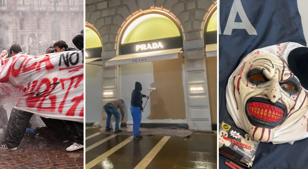 Manifestazioni in tutto il Veneto, forze dell'ordine in allerta: ragazzini con maschere e petardi per &laquo;fare casino&raquo;, vetrine dei negozi blindate. <span style="color: #B22222;">LA DIRETTA</span>