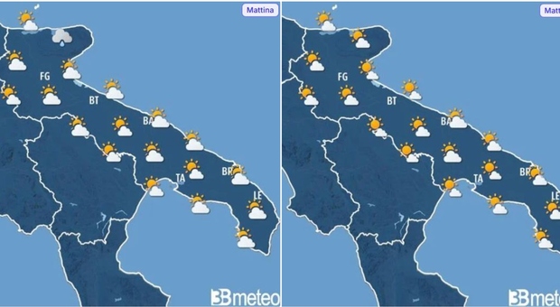 Meteo Puglia, stop al maltempo. Domenica di sole: le previsioni