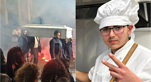  Gragnano, lacrime e palloncini ai funerali di Emanuele Cannavale: «Ci sono posti che resteranno vuoti» 