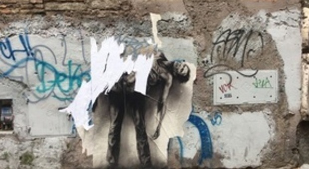 Roma, sfregiato il graffito dedicato a Pasolini, la Pietà del 21° secolo