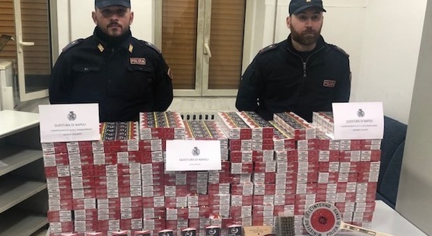 Nella tromba dell’ascensore 30 chili di sigarette di contrabbando: arrestato