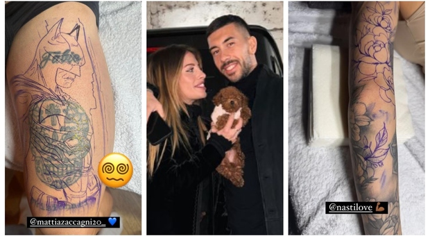 Chiara Nasti e Mattia Zaccagni, coperti i vecchi tatuaggi: il dettaglio che non è sfuggito sui social FOTO