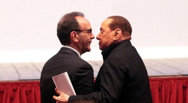 Silvio Berlusconi con Stefano Parisi