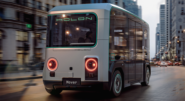 la Holon Benteler, minibus a guida autonoma realizzato con Pininfarina