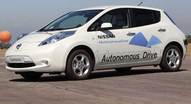 La Nissan Leaf Autonomous Drive svelata in California