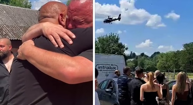 Papà finge di essere morto, poi arriva in elicottero al suo funerale: «Volevo dare una lezione alla mia famiglia»