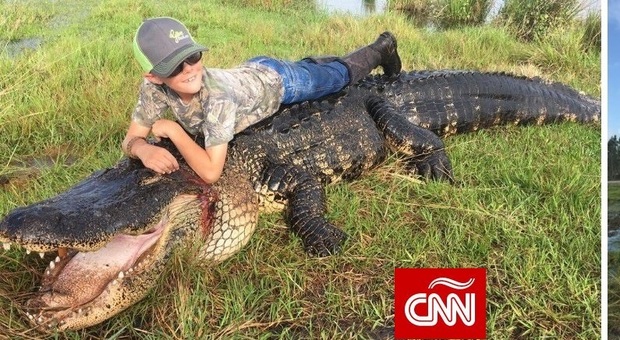 Il cacciatore cattura un coccodrillo: "Il più grande di sempre"
