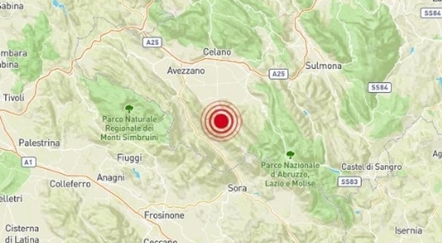 Terremoto in provincia dell'Aquila, avvertito anche nel basso Lazio sino a Frosinone