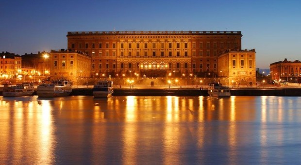 Il palazzo reale di Stoccolma, capitale della Svezia