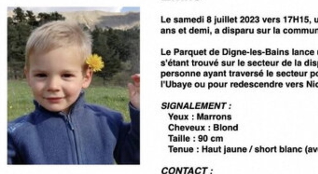 Bambino di due anni scomparso in Provenza. «Emile stava giocando nel giardino dei nonni»