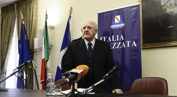 Autonomia, l'annuncio di De Luca: «Presento richiesta per la Campania»