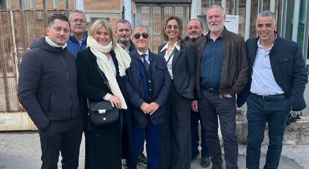La delegazione del Sappe al carcere di Salerno