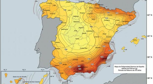 Terremoto "molto forte" può colpire la Spagna entro 50 anni, la previsione del centro iberico. L'esperto: «Rischio simile in italia»