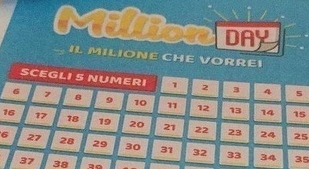 Million Day, i numeri vincenti di oggi sabato 18 gennaio 2020
