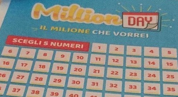 Million Day, estrazione di oggi giovedì 10 gennaio 2019: tutti i numeri vincenti