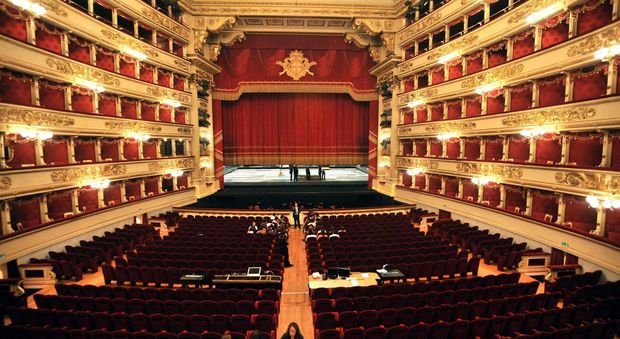 L'interno del Teatro alla Scala (Fotogramma)