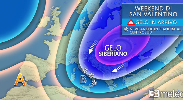 Il Burian porta il gelo siberiano: temperature in picchiata e neve anche sulla costa nelle Marche