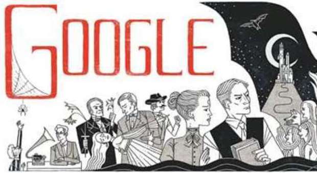 Google, un doodle per Dracula: 165 anni fa nasceva Bram Stoker