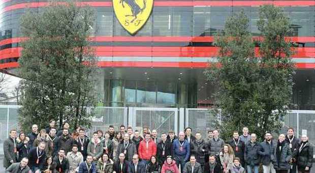 I ragazzi di Confindustria Ancona negli stabilimenti della Ferrari