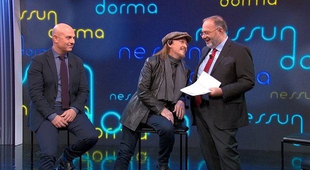Massimo Bernardini con Massimo Romeo Piparo e Ted Neeley in Nessun dorma