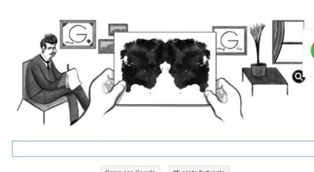 Google ricorda lo psichiata Rorschach con le sue «macchie» del test