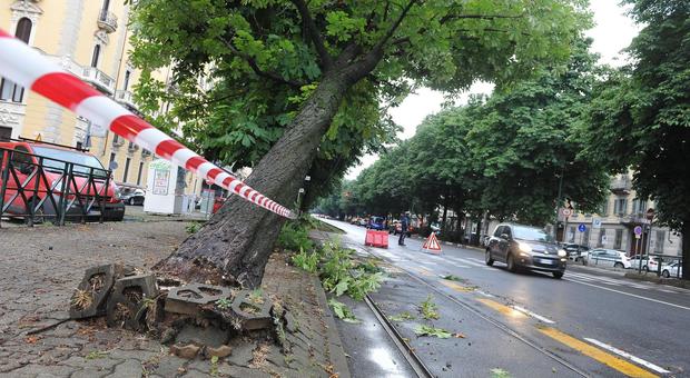 Maltempo e paura a Torino: «Caduti 40 cm di grandine». Auto e furgone in sottopasso allagato, salvi i conducenti