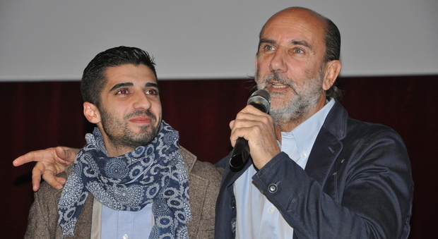 Il maestro Umberto con il suo collaboratore Damiano Silva