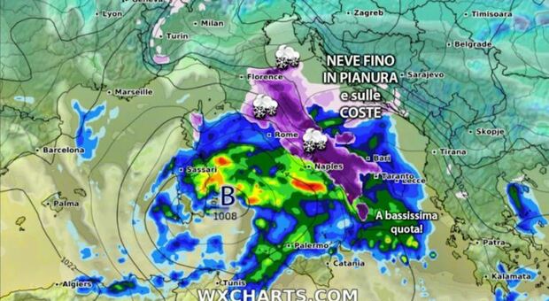 Previsioni meteo per il weekend di San Valentino: allerta neve a Roma