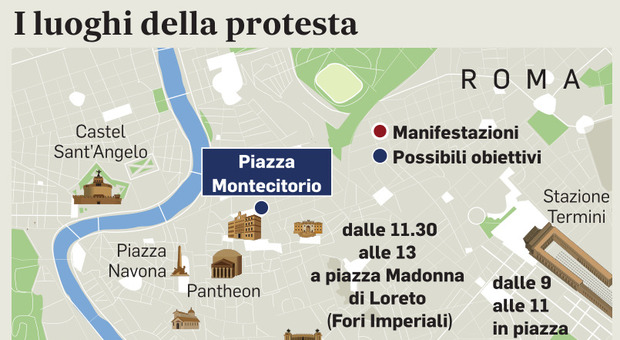 Roma, gli studenti tornano oggi in piazza per la sicurezza nell'alternanza scuola-lavoro, il Viminale: rischio infiltrati Due sit-in distinti per aggirare i divieti