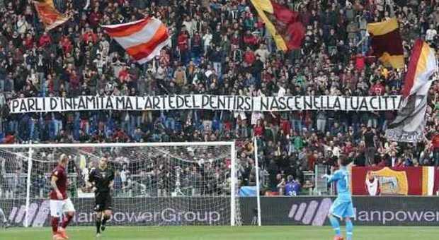 Striscioni contro mamma di Ciro Esposito. Pisani: «Dare 5 punti di penalità alla Roma»