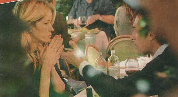 Elena Santarelli e Bernardo Corradi Cena al ristorante con litigio