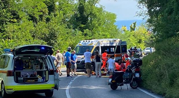 L'incidente in cui è rimasta ferita Laura Campanella, sulla provinciale del Conero vicino alla Vedova