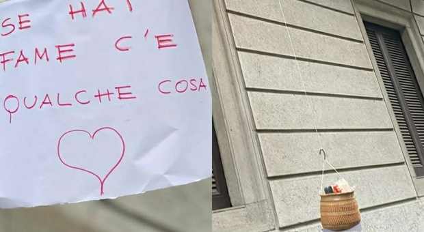 La spesa appesa da Milano a Napoli, il post di Nicola Savino commuove i fan