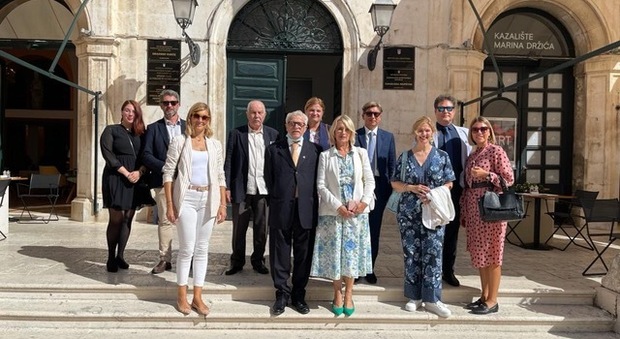 Alfonso Iaccarino e le delegazioni di Sorrento e Dubrovnik