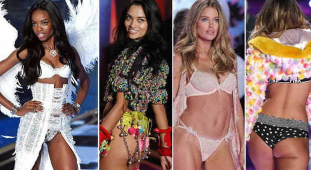 Gli Angeli di Victoria conquistano Londra: top model in lingerie per il fashion show 2014