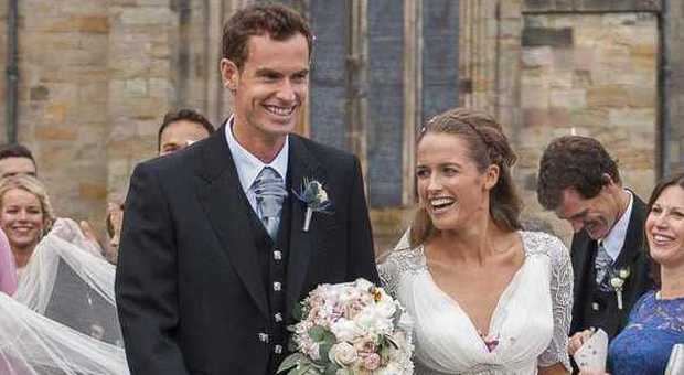 Andy Murray, nozze in kilt per il tennista e la storica fidanzata Kim Sears
